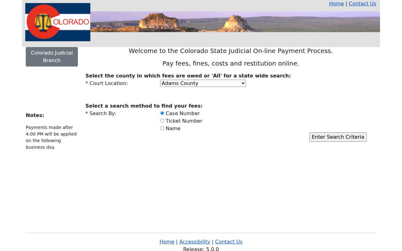 Hinsdale County traffic court online payment system
